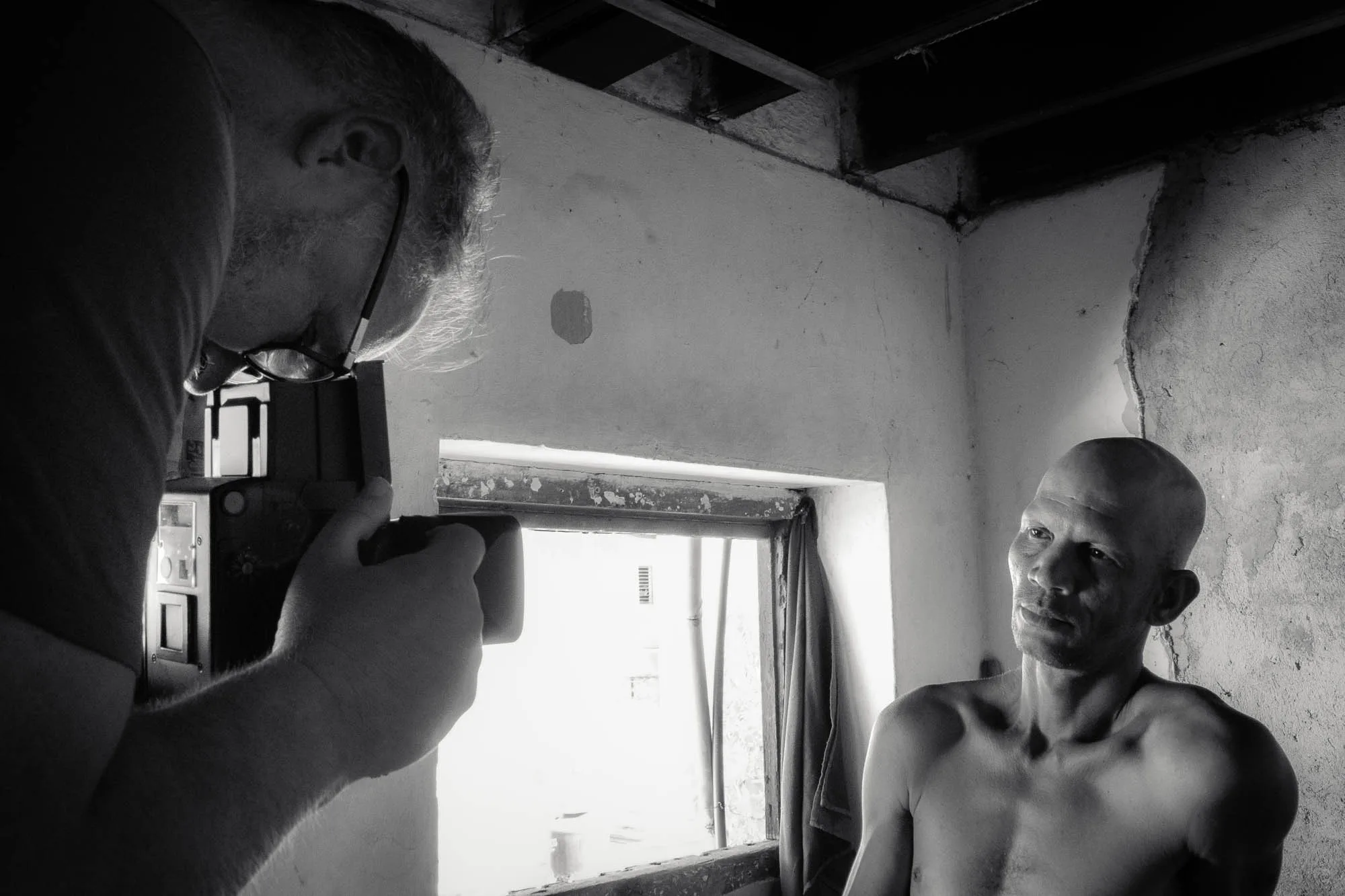 Portrait mit Rolleiflex in Havanna - behind the scenes